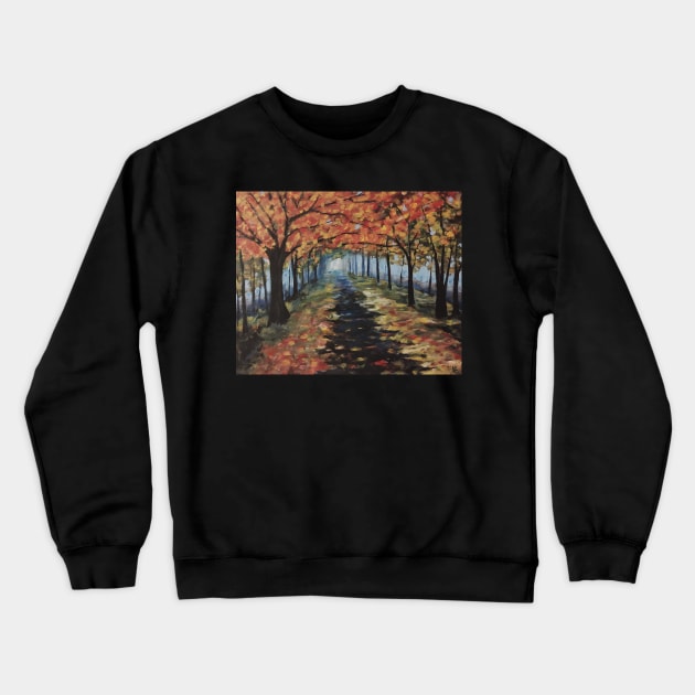 Autumn walk Crewneck Sweatshirt by crystalwave4